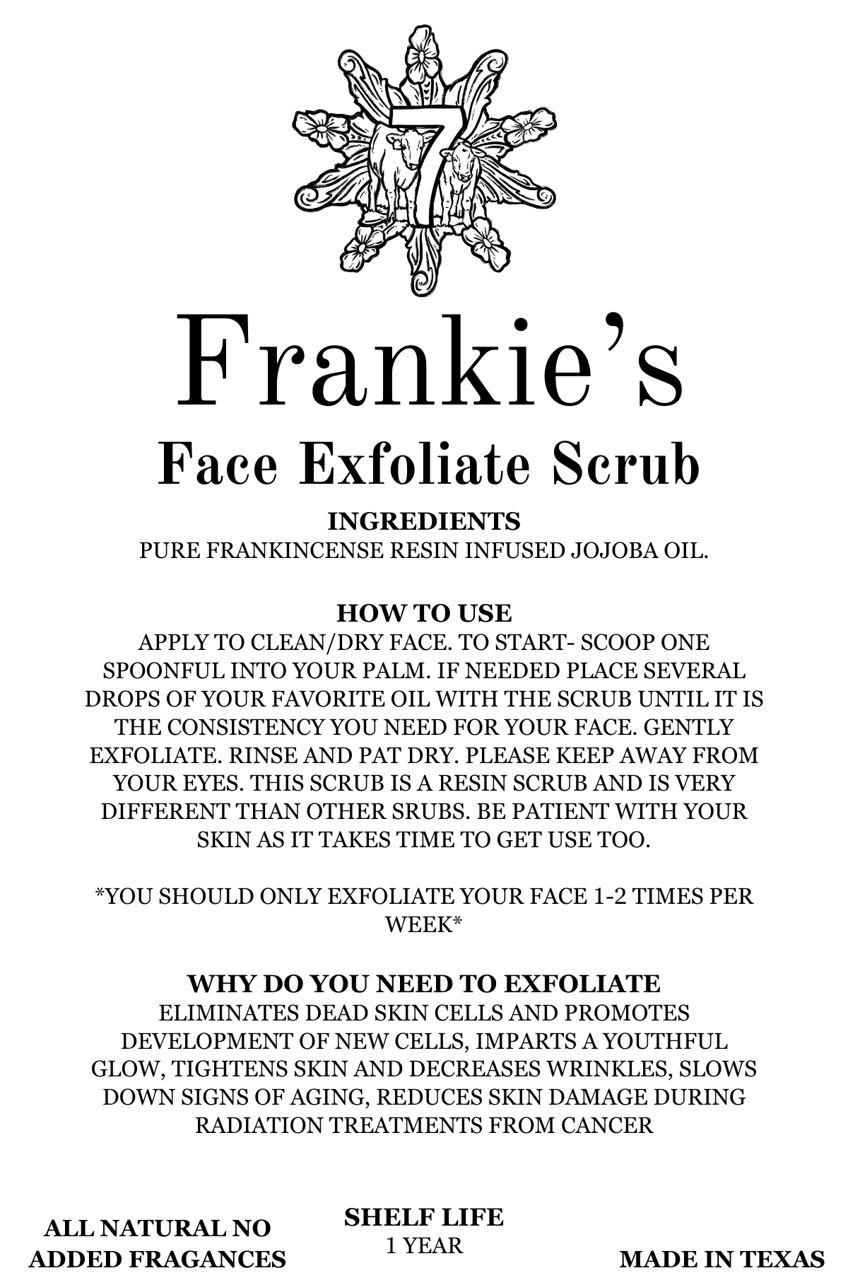 Frankie's Face Scrub