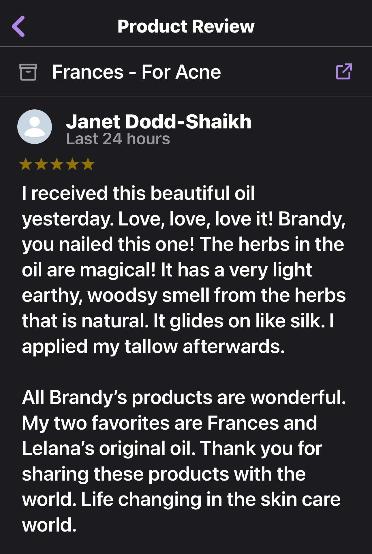 Frances - Sensitive Skin