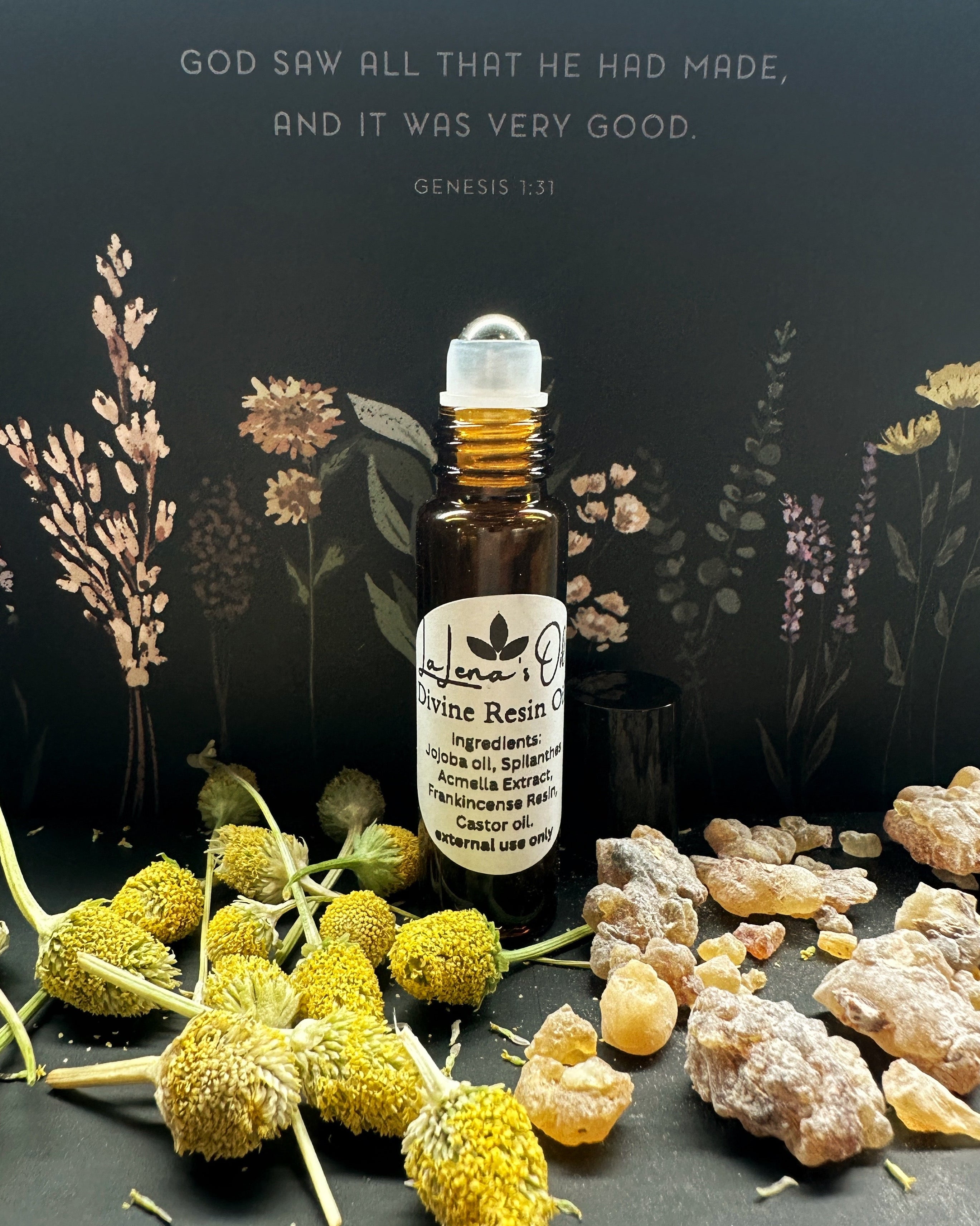 Frankincense Resin + Paracress Oil